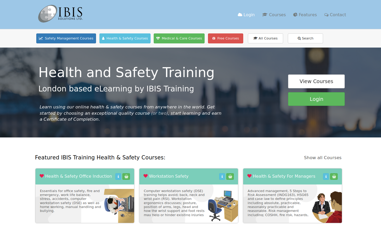 IBIS Training Screenshot